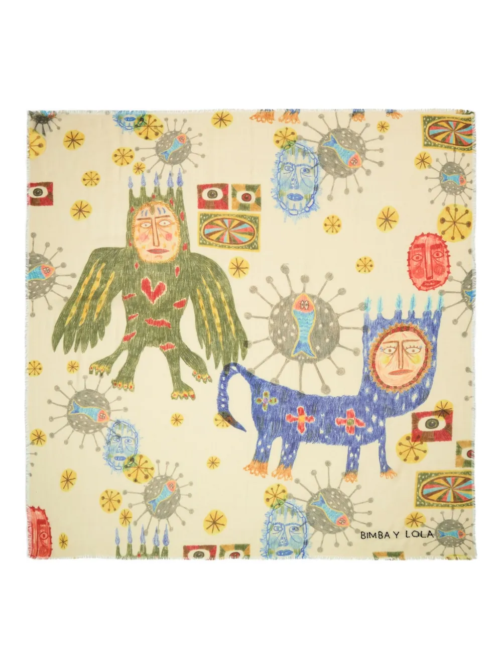 Шарф с принтом Bimba Y Lola, белый
Шарф с принтом Bimba Y Lola, белый