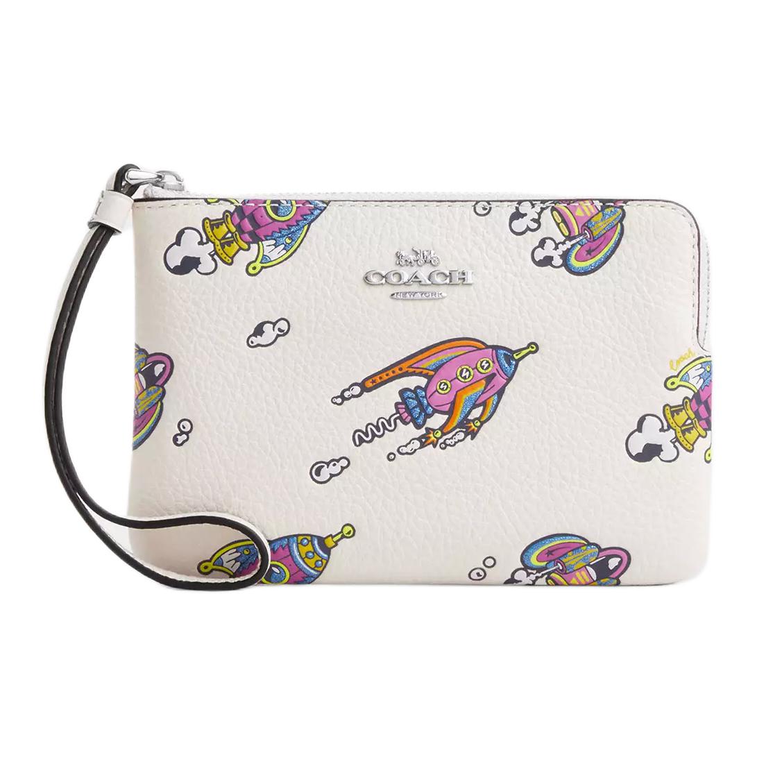 COACH Клатч из личиевой зерновой кожи малый женский белый известняк
COACH Клатч из личиевой зерновой кожи малый женский белый известняк