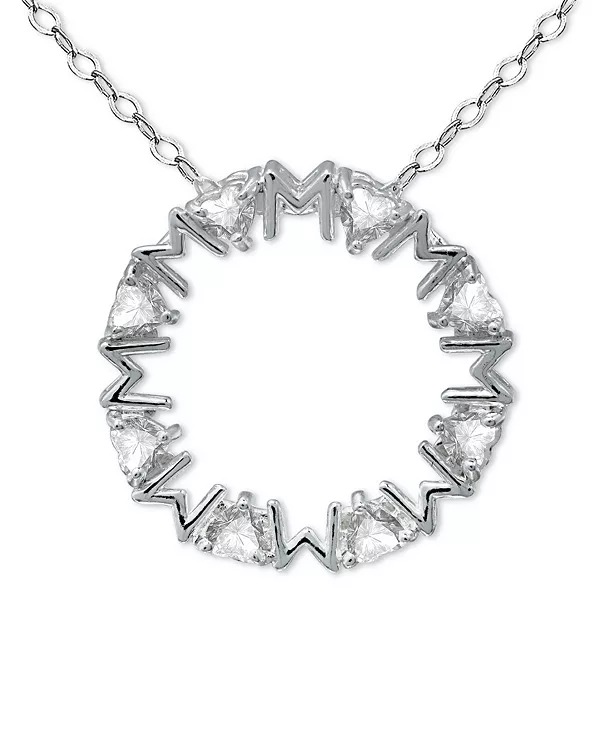 Ожерелье с подвеской в форме сердца "мама" из стерлингового серебра, 16 дюймов + 2 дюйма, изготовлено для Macy's. Giani Bernini, silver
Ожерелье с подвеской в форме сердца "мама" из стерлингового серебра, 16 дюймов + 2 дюйма, изготовлено для Macy's. Giani Bernini, silver