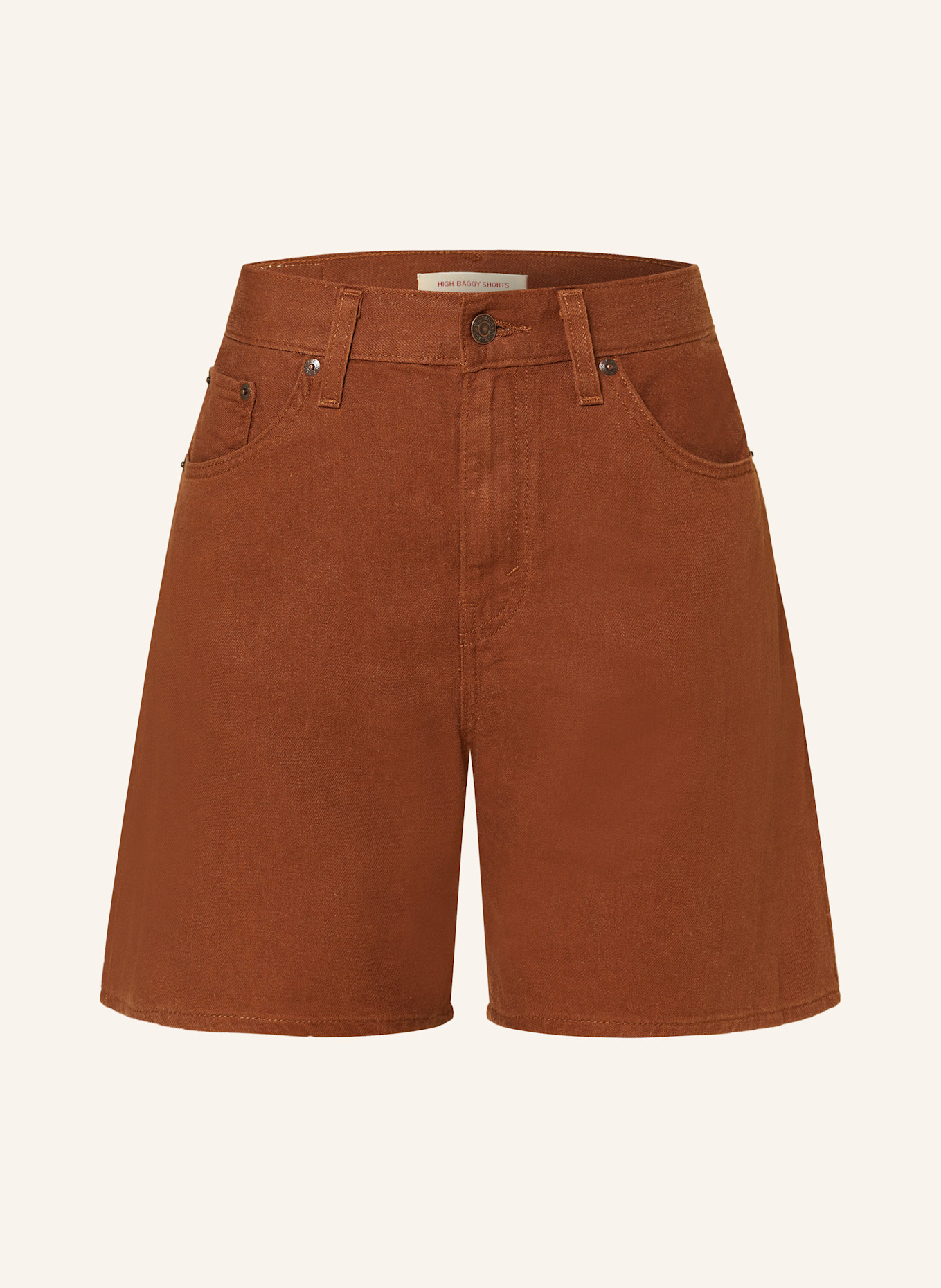 Высокие мешковатые джинсовые шорты с льном Levi'S, коричневый
Высокие мешковатые джинсовые шорты с льном Levi'S, коричневый