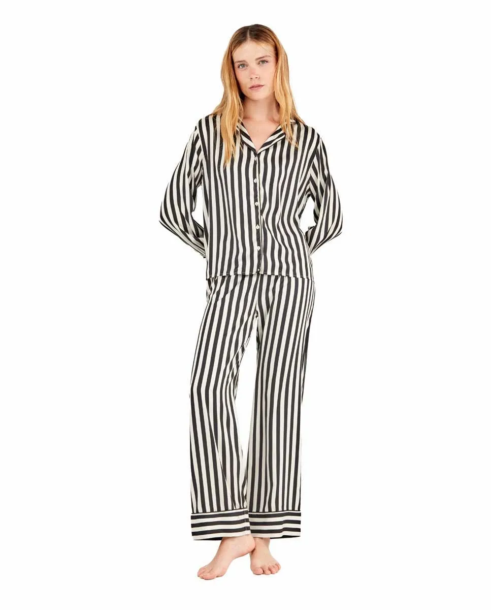Женская рубашка-пижама в полоску Gisela, мультиколор
Женская рубашка-пижама в полоску Gisela, мультиколор