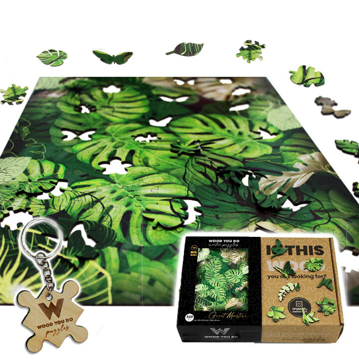 Деревянный пазл Монстера | Великая Монстера | 320 элементов | А3 Wood You Do
Деревянный пазл Монстера | Великая Монстера | 320 элементов | А3 Wood You Do