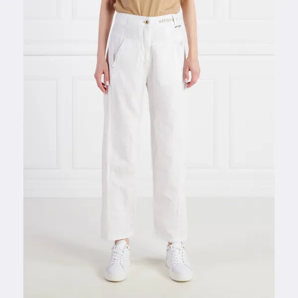 Брюки прямого кроя с добавлением белья Aeronautica Militare, белый
Брюки прямого кроя с добавлением белья Aeronautica Militare, белый