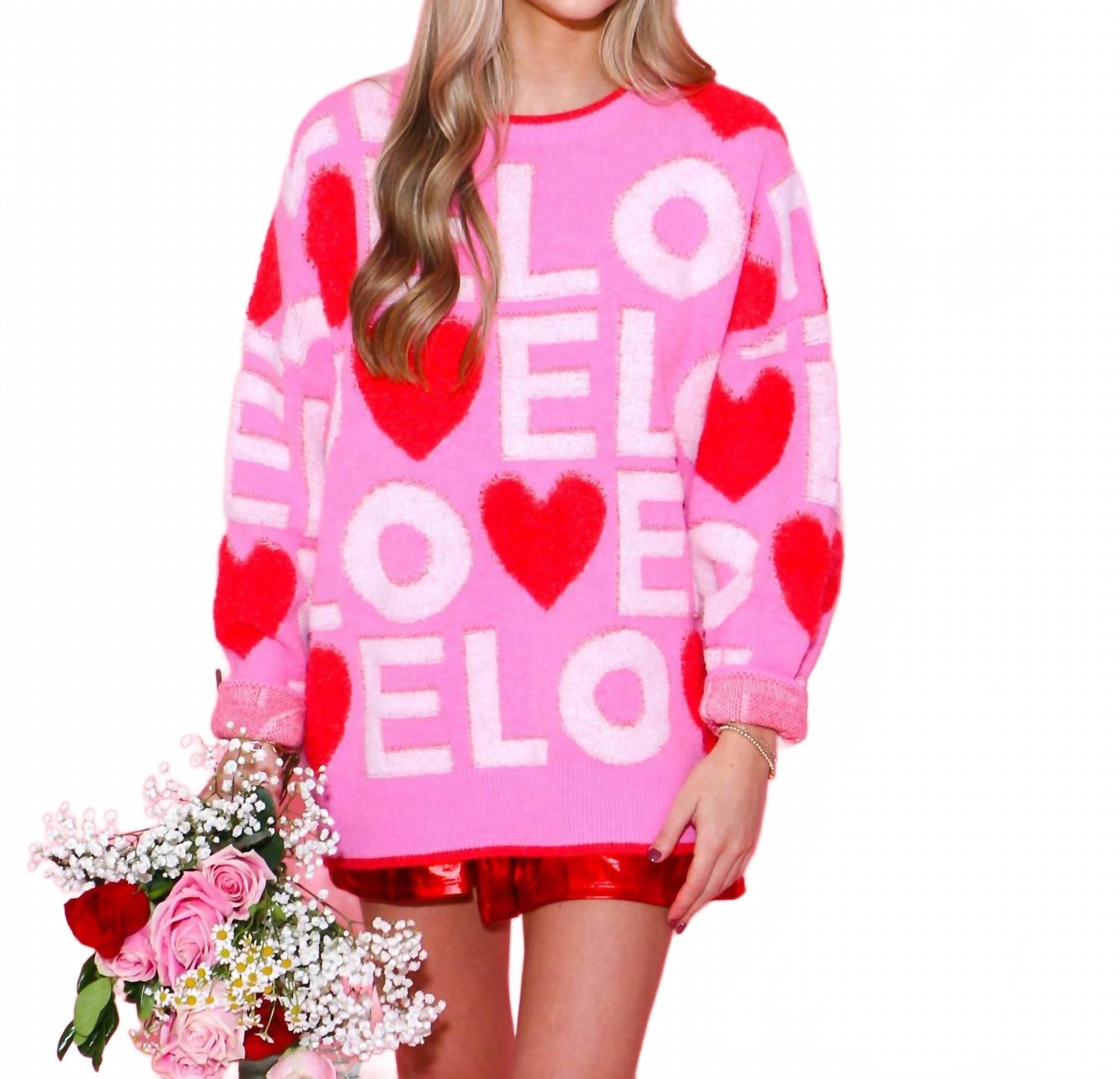 Свитер Love с 3D вышивкой и контрастной резинкой в розовых оттенках Peach Love
Свитер Love с 3D вышивкой и контрастной резинкой в розовых оттенках Peach Love