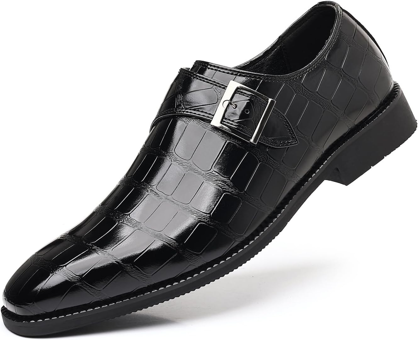 Мужские классические туфли Santimon с крокодиловым принтом и застежкой-монахом, классические туфли-оксфорды на свадьбу и в офис, черный
Мужские классические туфли Santimon с крокодиловым принтом и застежкой-монахом, классические туфли-оксфорды на свадьбу и в офис, черный