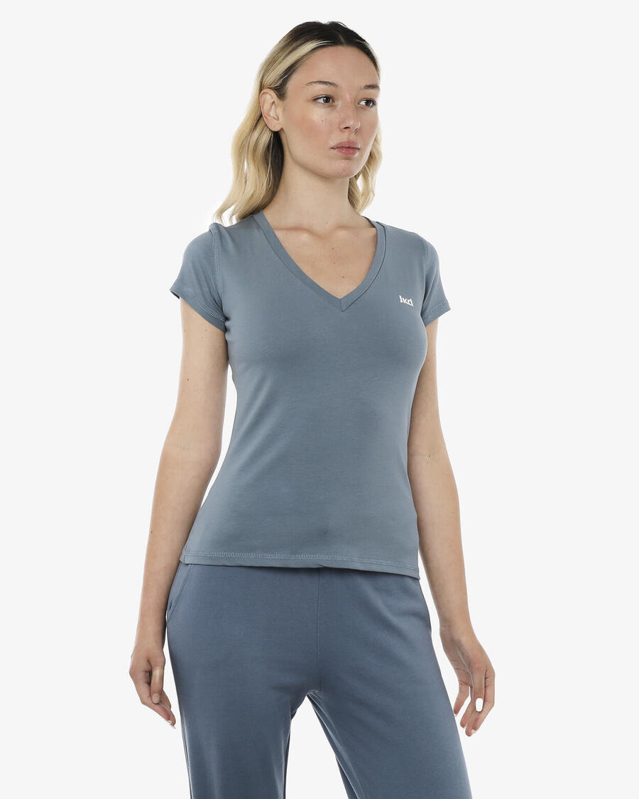 JAKED синяя хлопковая фитнес-футболка для женщин
JAKED синяя хлопковая фитнес-футболка для женщин