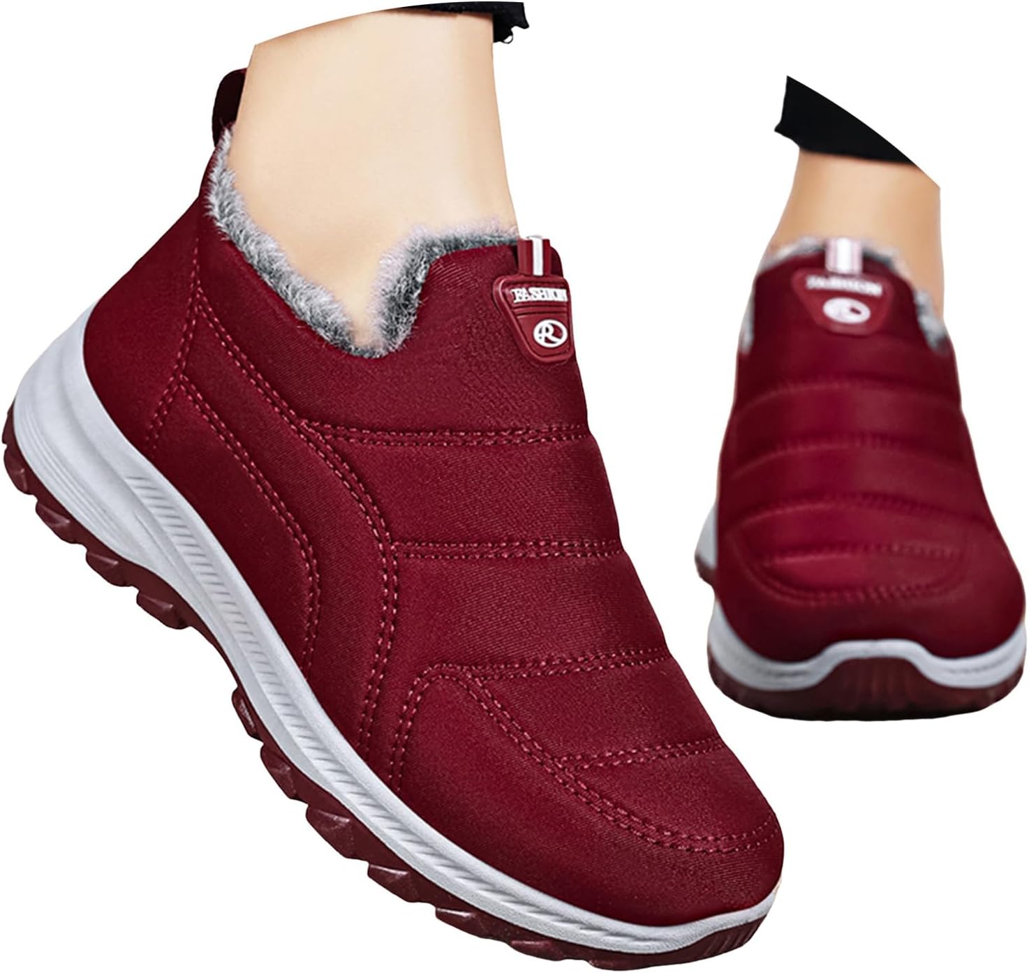 Женские и мужские зимние сноубутсы без каблука, водонепроницаемые, с утеплителем, теплые, нескользящие, ботильоны, удобные, на подкладке из меха, с наружной подошвой, просторный носок, для улицы Generic, красный
Женские и мужские зимние сноубутсы без каблука, водонепроницаемые, с утеплителем, теплые, нескользящие, ботильоны, удобные, на подкладке из меха, с наружной подошвой, просторный носок, для улицы Generic, красный