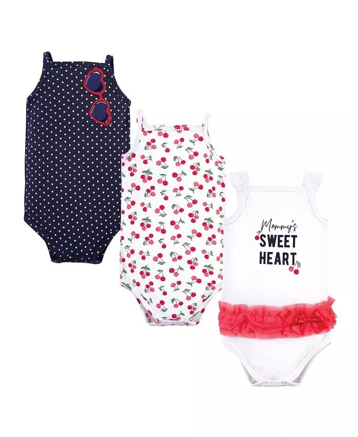 Хлопковые боди для новорожденных девочек Treasure Baby, 3 шт., Вишня Little Treasure, синий
Хлопковые боди для новорожденных девочек Treasure Baby, 3 шт., Вишня Little Treasure, синий