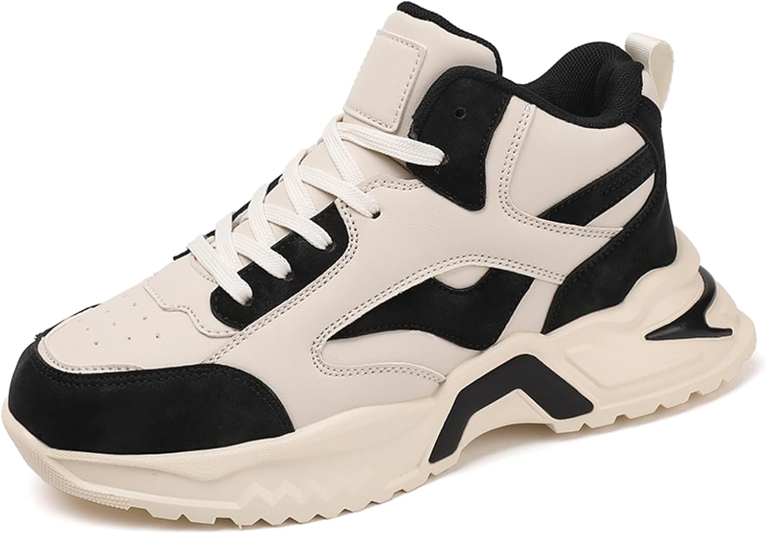 Мужские высокие кроссовки SPWAGYM с толстой подошвой, легкие беговые, спортивные и повседневные для ходьбы, черный/бежевый
Мужские высокие кроссовки SPWAGYM с толстой подошвой, легкие беговые, спортивные и повседневные для ходьбы, черный/бежевый