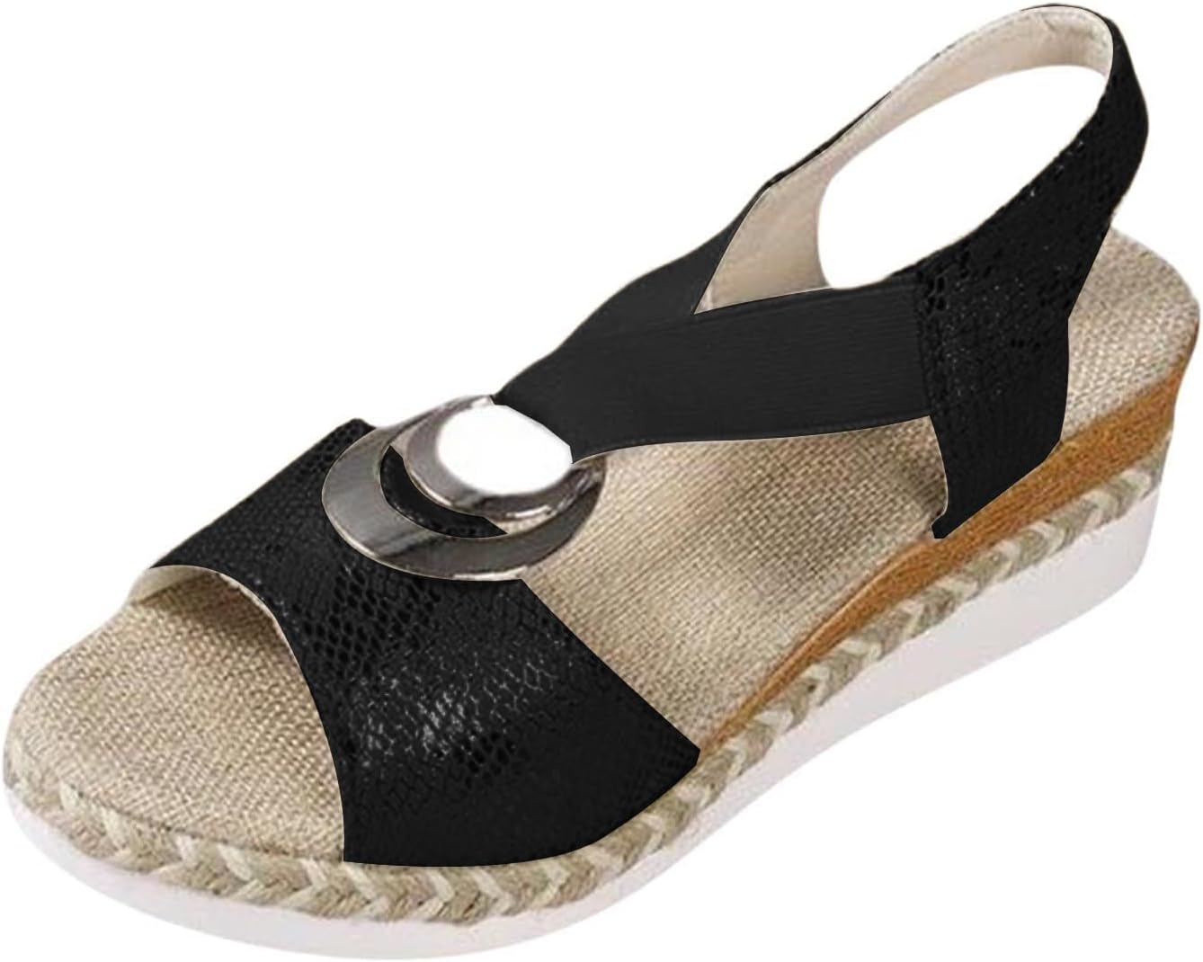 Женские платформенные сандалии с эластичной застежкой на щиколотке, открытым носком, на танкетке, летние праздничные туфли, повседневные бохо обувь для улицы и пляжа, нарядные прогулочные сандалии Kvotuu, черный
Женские платформенные сандалии с эластичной застежкой на щиколотке, открытым носком, на танкетке, летние праздничные туфли, повседневные бохо обувь для улицы и пляжа, нарядные прогулочные сандалии Kvotuu, черный