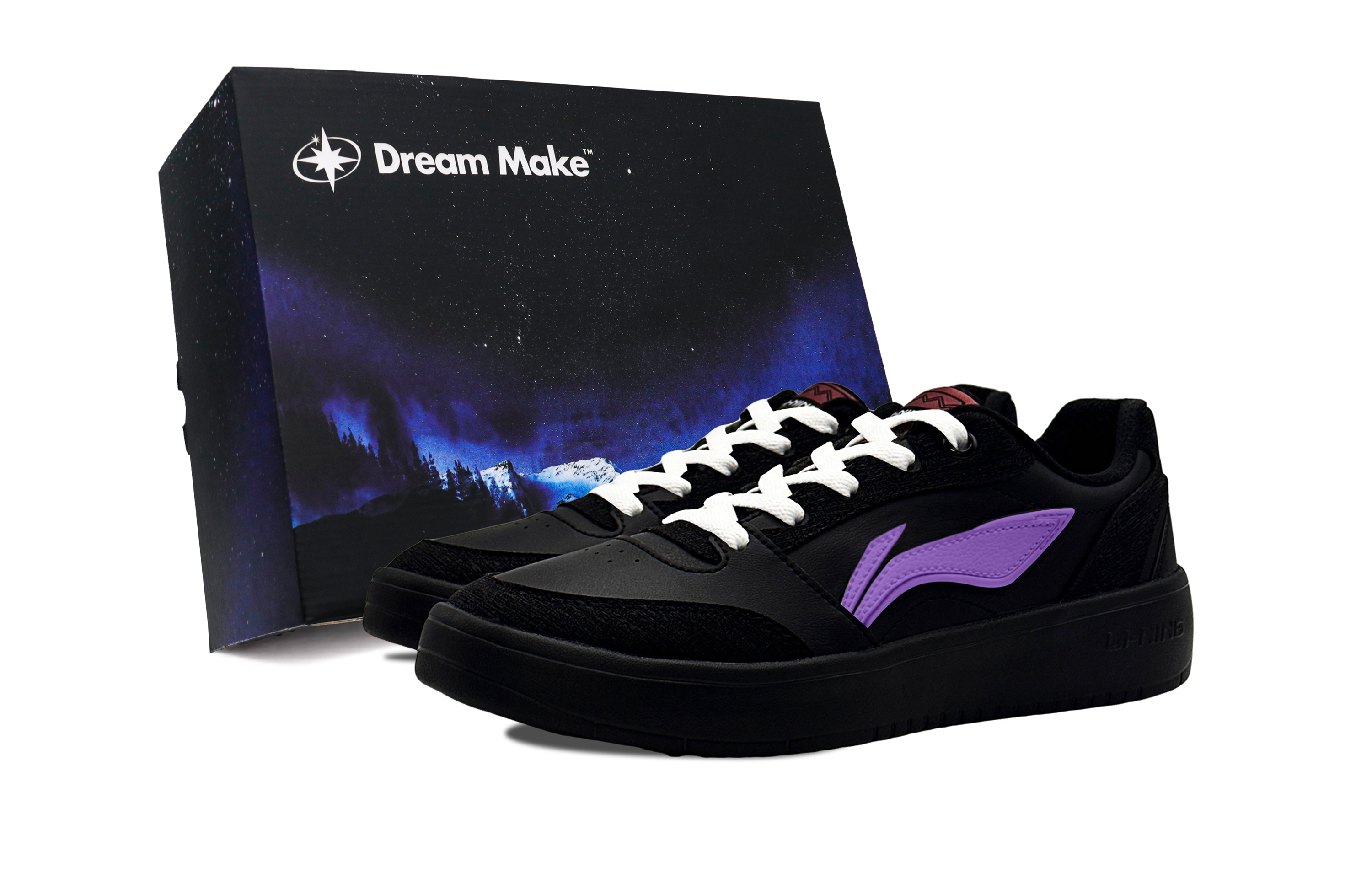 LINING Кроссовки для скейтбординга Yuanbao V3, устойчивые к истиранию, с противоскользящим покрытием, низкие, мужские, черно-фиолетовые 
LINING Кроссовки для скейтбординга Yuanbao V3, устойчивые к истиранию, с противоскользящим покрытием, низкие, мужские, черно-фиолетовые