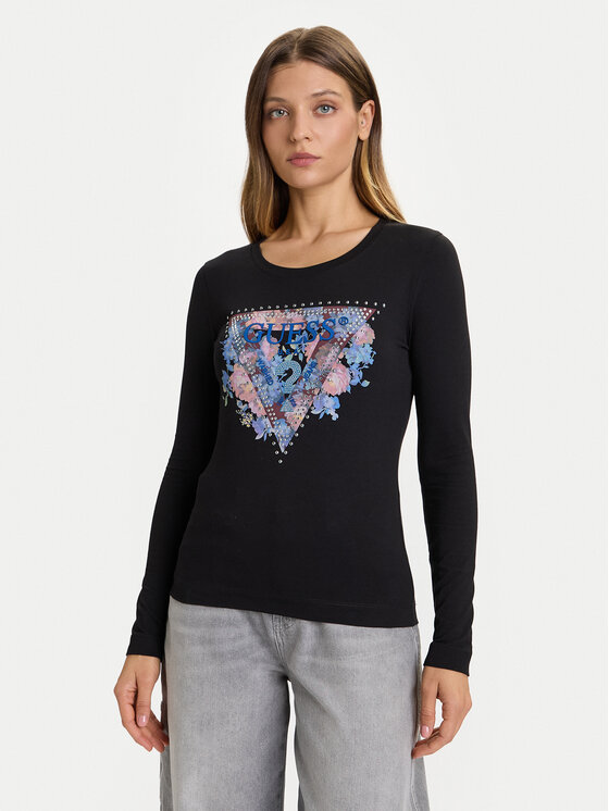 Блузка slim fit W5BI74 J1314 Guess, черный
Блузка slim fit W5BI74 J1314 Guess, черный