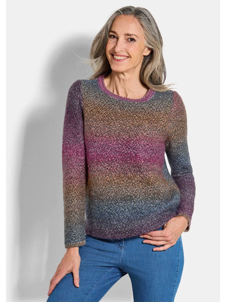 Вязаный свитер с длинными рукавами и вырезом-лодочкой с цветным/узорчатым рисунком GOLDNER
Вязаный свитер с длинными рукавами и вырезом-лодочкой с цветным/узорчатым рисунком GOLDNER