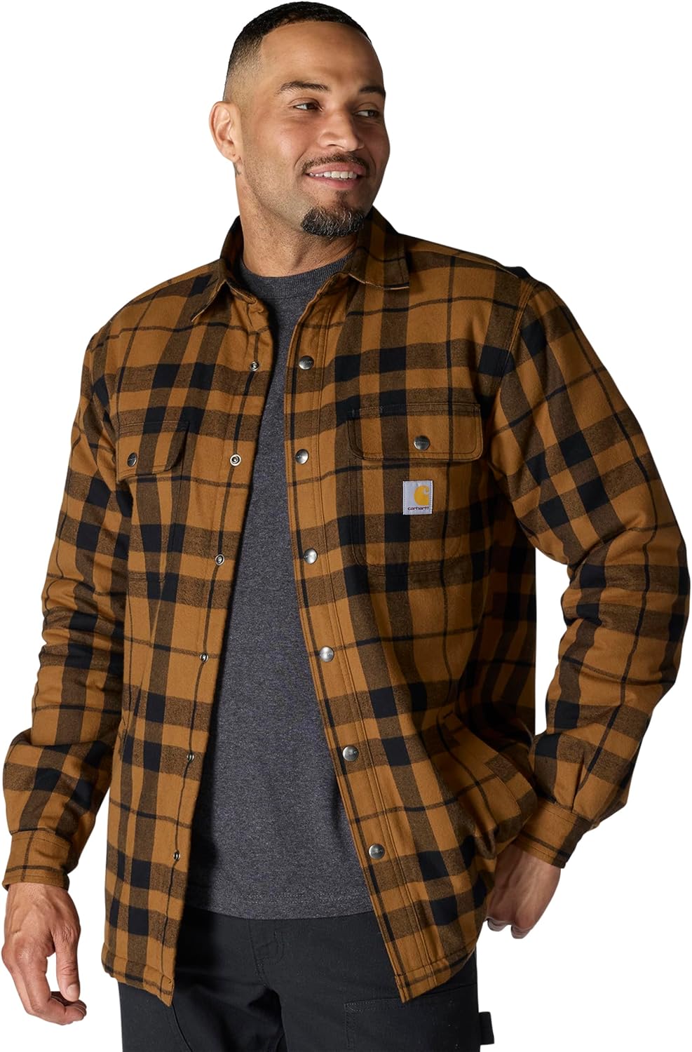 Carhartt мужская рубашка-поло с подкладкой из шерпы Sherpa-Lined, свободного кроя Relaxed Fit, Carhartt Brown
Carhartt мужская рубашка-поло с подкладкой из шерпы Sherpa-Lined, свободного кроя Relaxed Fit, Carhartt Brown