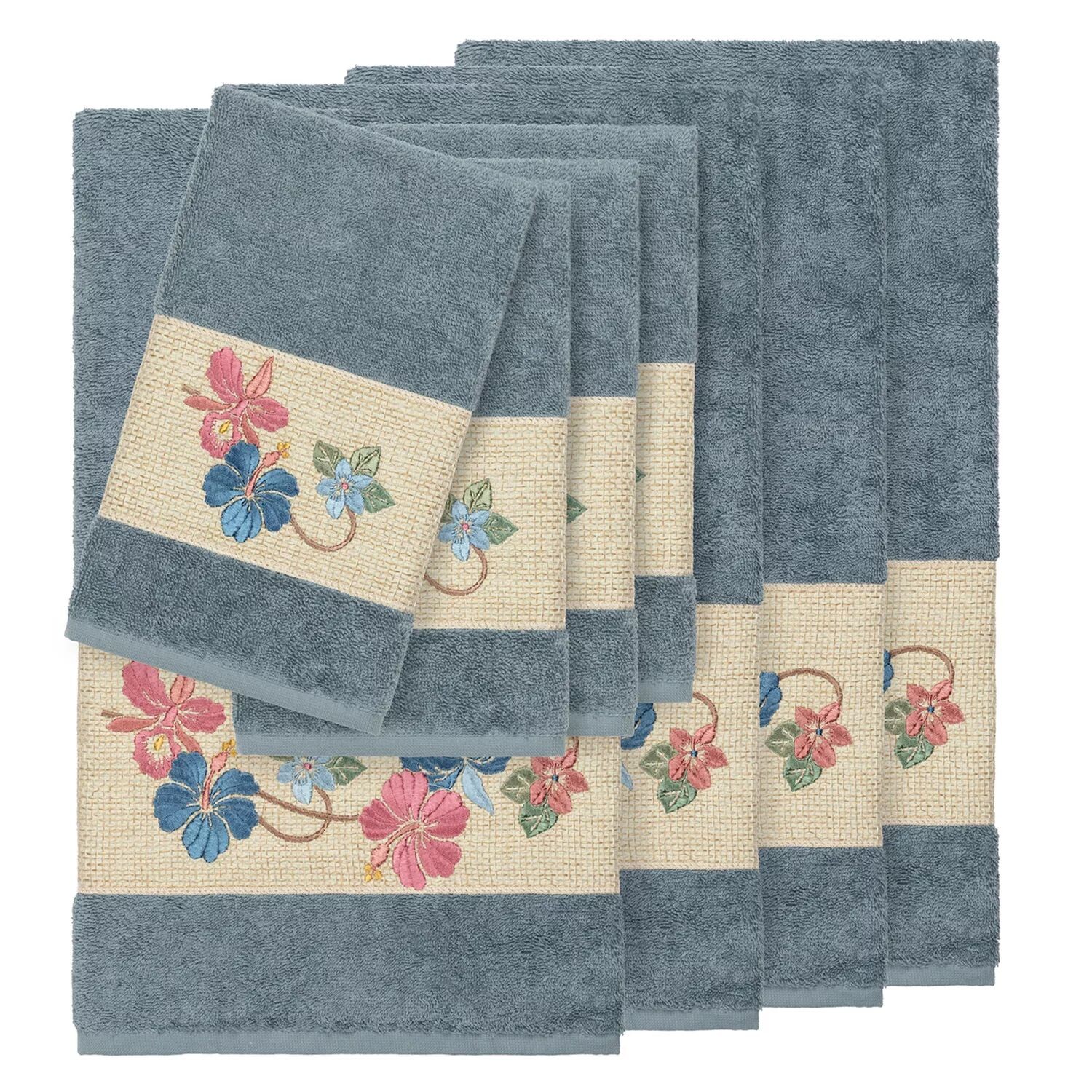 Linum Home Textiles Турецкий хлопок Caroline Набор украшенных полотенец из 8 предметов, голубой
Linum Home Textiles Турецкий хлопок Caroline Набор украшенных полотенец из 8 предметов, голубой
