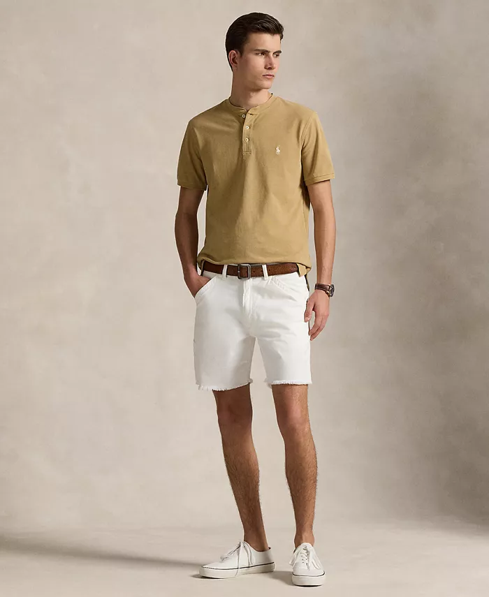 Мужская хлопковая рубашка-поло Henley с пике Polo Ralph Lauren, коричневый/бежевый
Мужская хлопковая рубашка-поло Henley с пике Polo Ralph Lauren, коричневый/бежевый