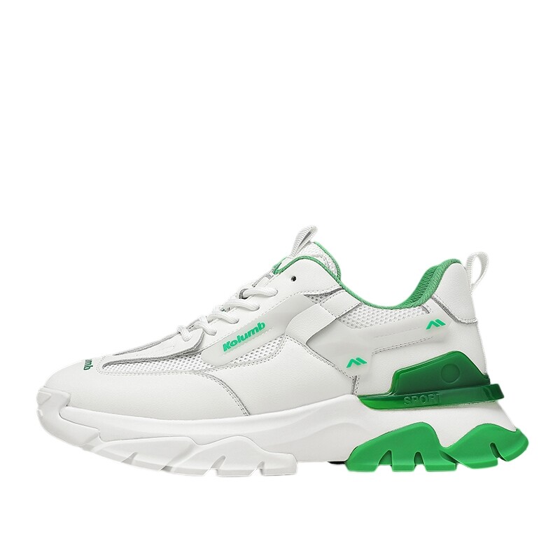 Кроссовки мужские толстые низкие зеленый/белый Kolumb
Кроссовки мужские толстые низкие зеленый/белый Kolumb