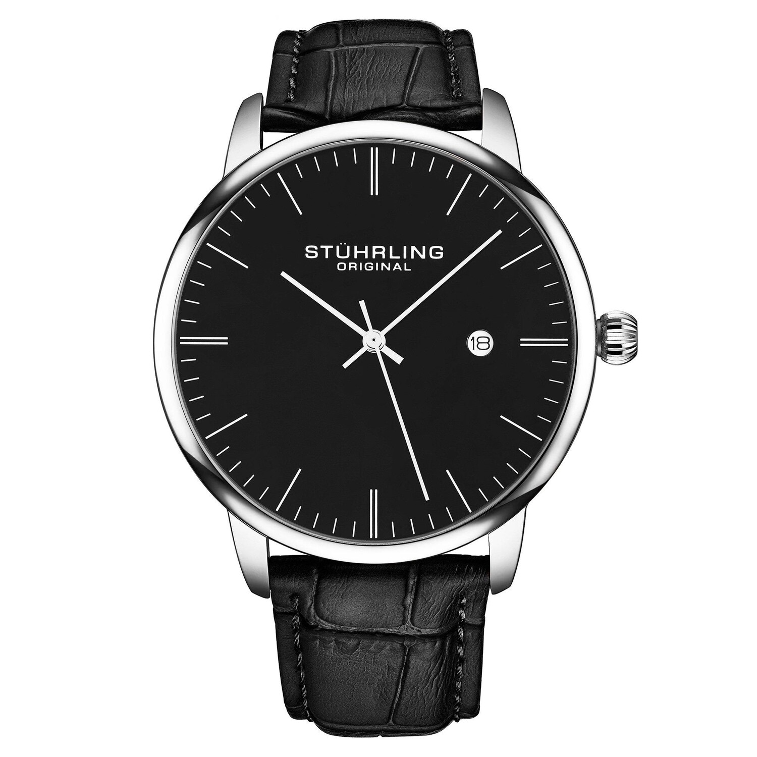 Мужские классические кварцевые часы Rasa с кожаным ремешком STÜHRLING Original, черный
Мужские классические кварцевые часы Rasa с кожаным ремешком STÜHRLING Original, черный