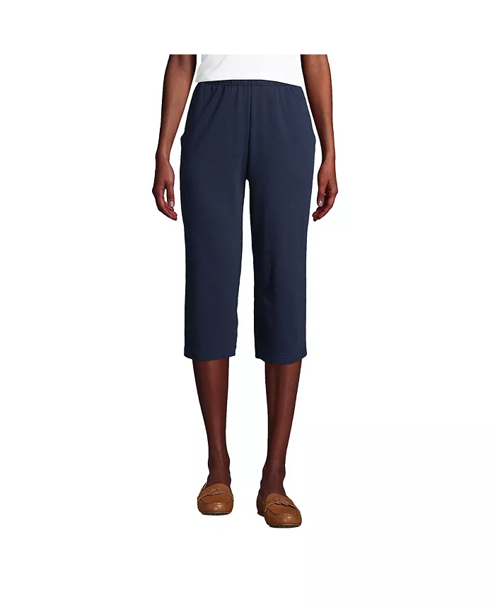 Женские спортивные трикотажные капри с высокой посадкой и эластичным поясом Lands' End, синий
Женские спортивные трикотажные капри с высокой посадкой и эластичным поясом Lands' End, синий