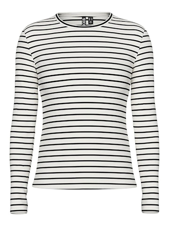 Рубашка с длинным рукавом Pieces, черный/белый
Рубашка с длинным рукавом Pieces, черный/белый