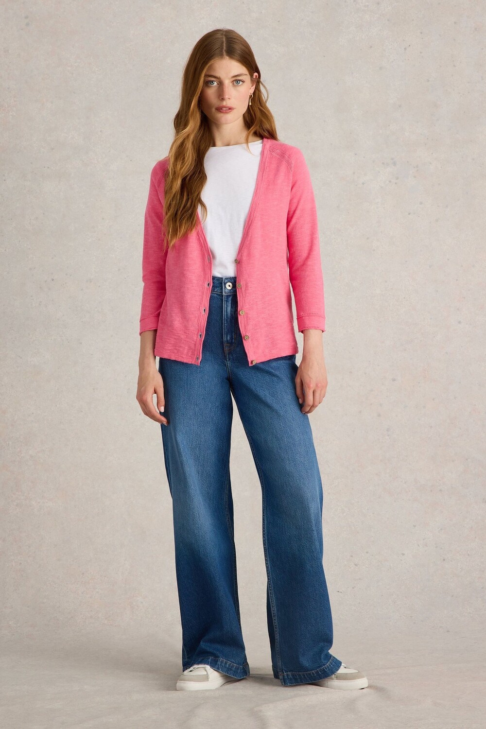 Кардиган из смеси хлопка и льна Naria White Stuff, розовый
Кардиган из смеси хлопка и льна Naria White Stuff, розовый