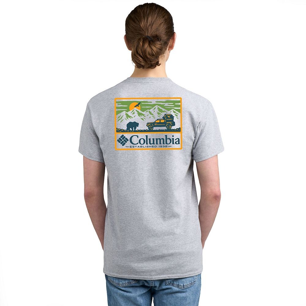 Мужская футболка с короткими рукавами и графическим принтом Columbia Americana Adventure, цвет Heather Gray Scene
Мужская футболка с короткими рукавами и графическим принтом Columbia Americana Adventure, цвет Heather Gray Scene