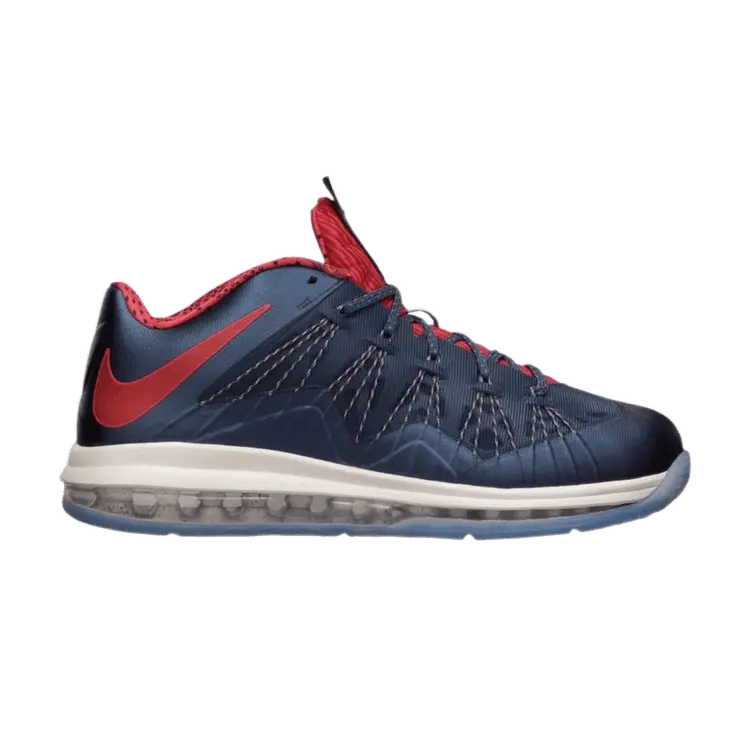 Кроссовки Nike Air Max LeBron 10 Low 'USA', синий 
Кроссовки Nike Air Max LeBron 10 Low 'USA', синий
