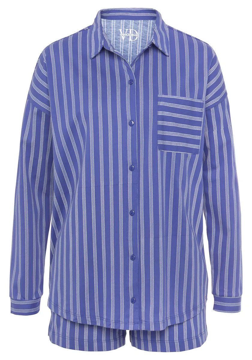 Vivance Dreams Пижама (набор, 2 шт.), с нежным полосатым узором, фиолетовый
Vivance Dreams Пижама (набор, 2 шт.), с нежным полосатым узором, фиолетовый