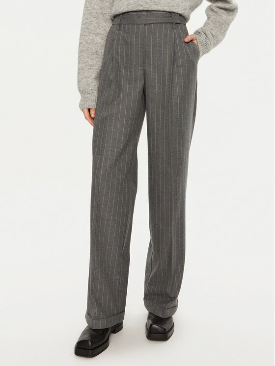 Тканевые брюки стандартного кроя Max&Co., серый 
Тканевые брюки стандартного кроя Max&Co., серый