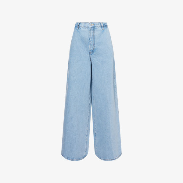 Джинсы широкие драпированные Frame, синий
Джинсы широкие драпированные Frame, синий