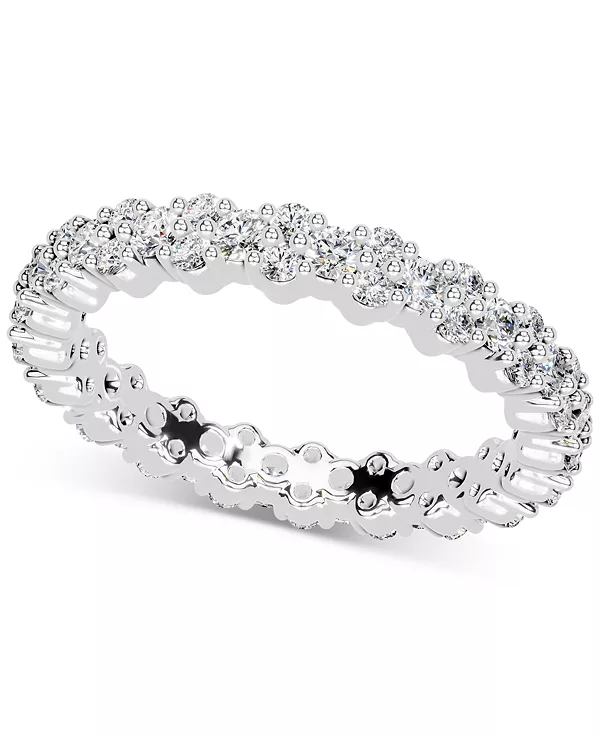 Кольцо с бриллиантами (1 карат) в платине или 14-каратном золоте Macy'S, platinum