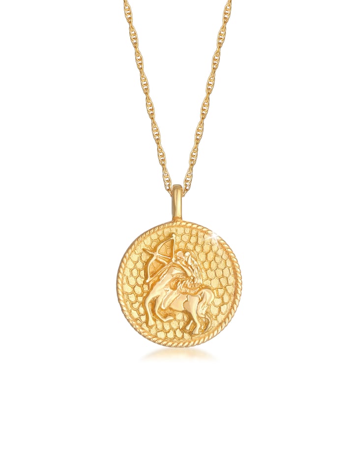 Elli Колье из серебра 925 пробы с изображением знака зодиака Стрелец в золотом исполнении
Elli Колье из серебра 925 пробы с изображением знака зодиака Стрелец в золотом исполнении