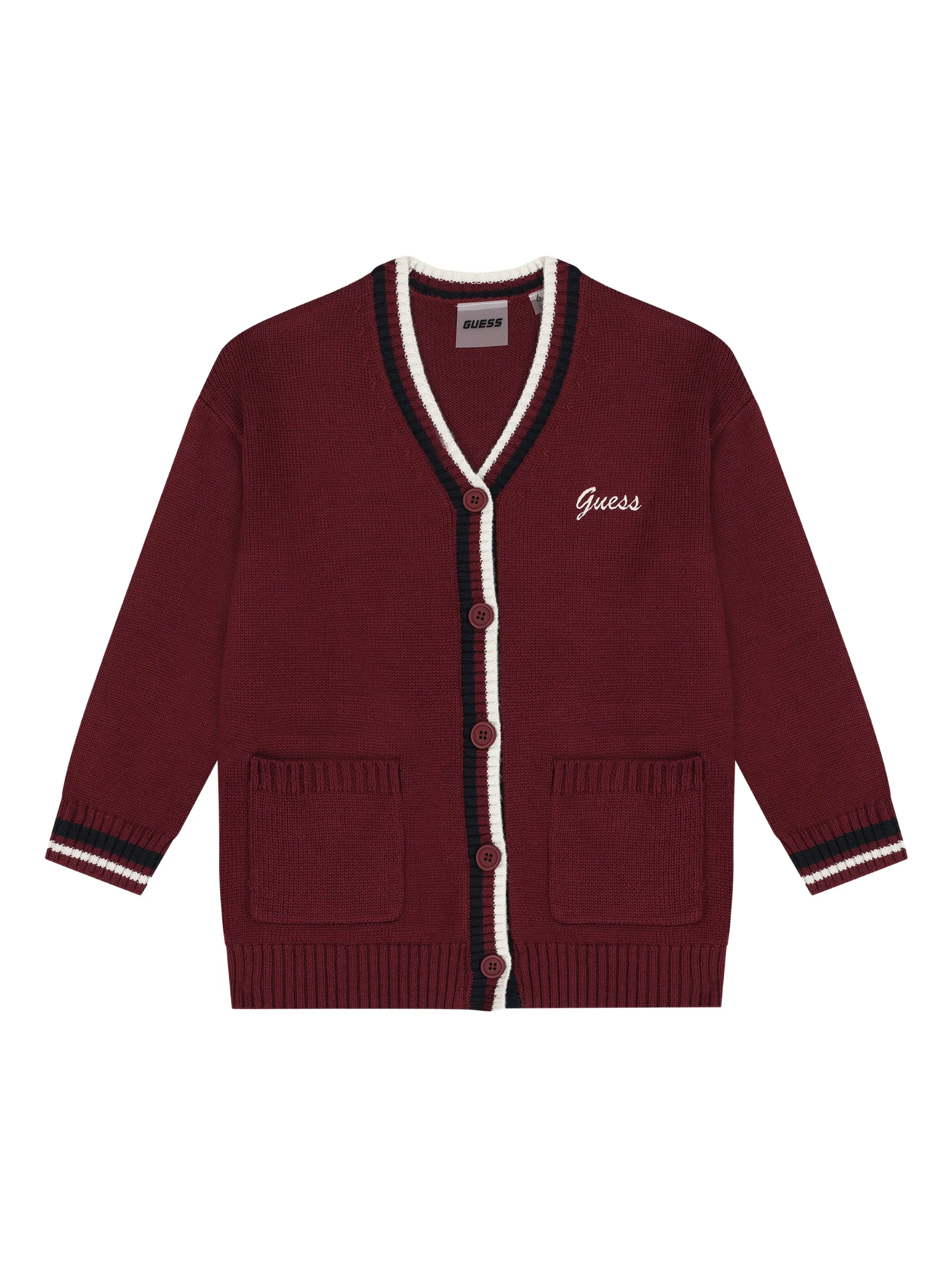 Кардиган с логотипом Guess Kids, красный
Кардиган с логотипом Guess Kids, красный
