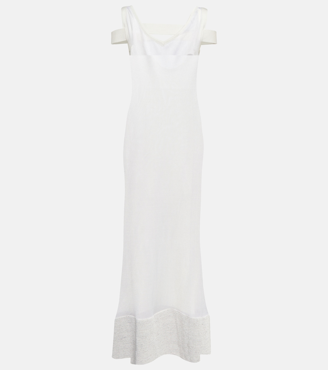 Платье La Robe Camargue с V-образным вырезом Jacquemus, Off-White
Платье La Robe Camargue с V-образным вырезом Jacquemus, Off-White
