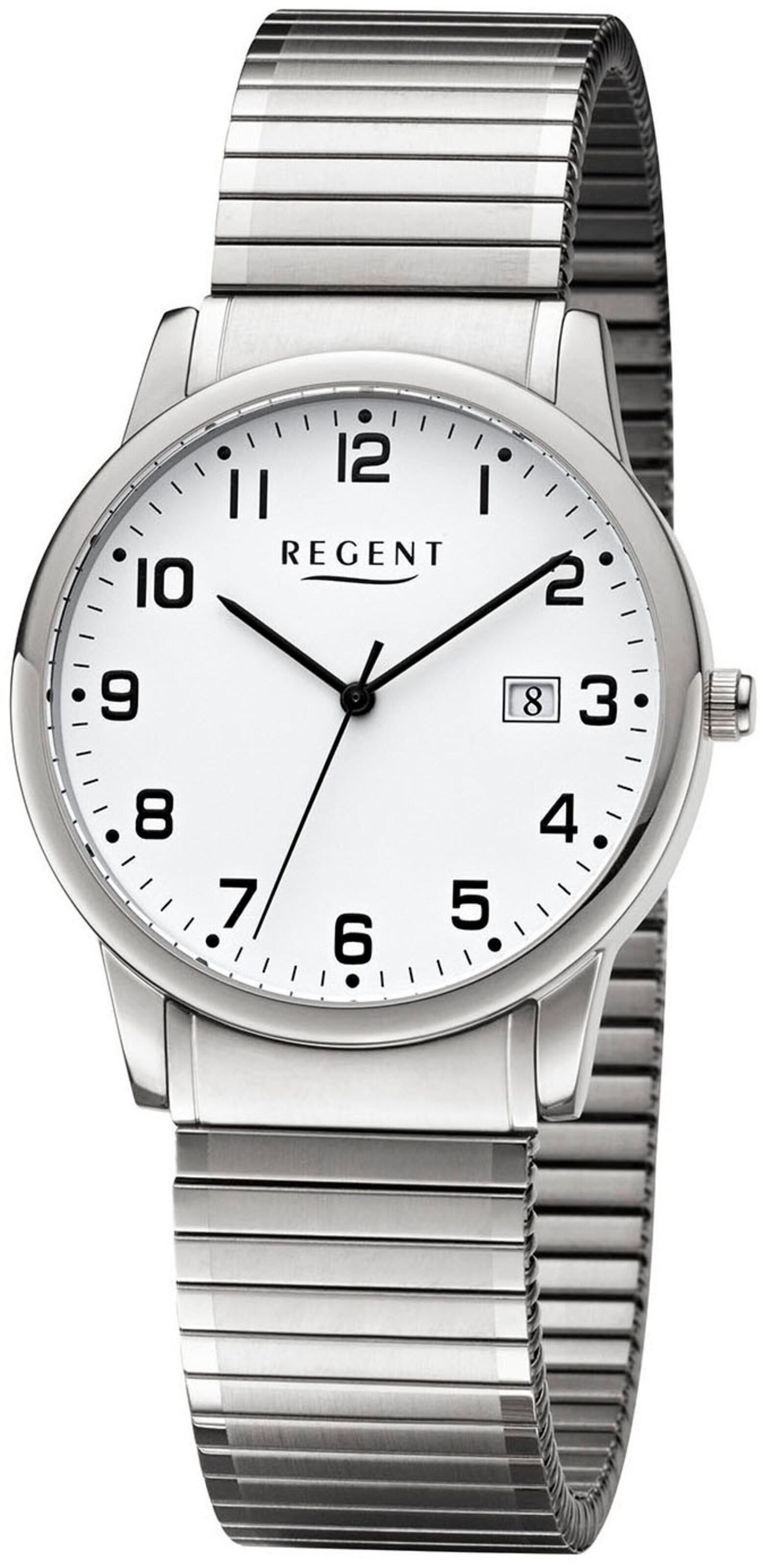 REGENT Серебряные аналоговые часы
REGENT Серебряные аналоговые часы