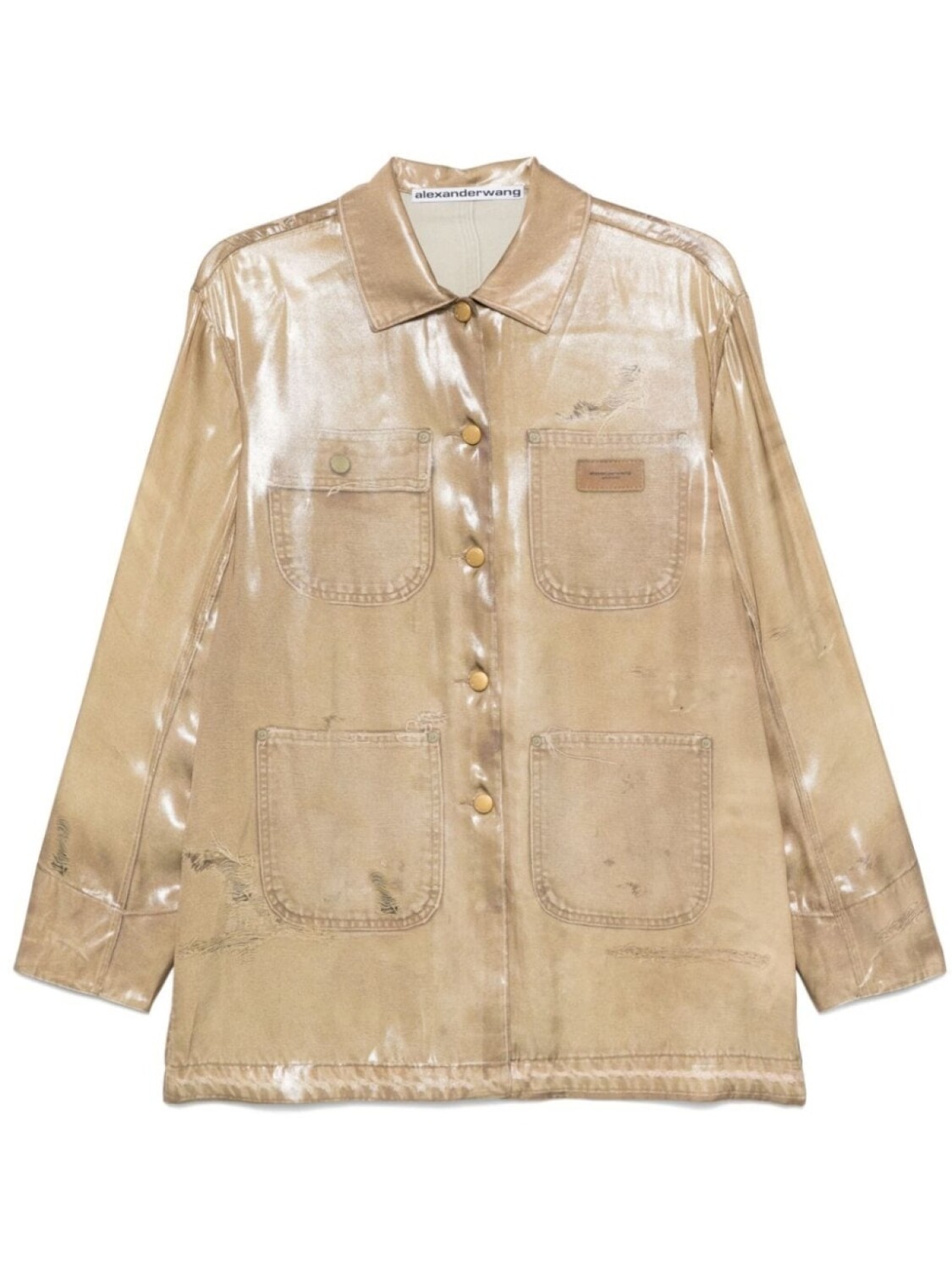 Alexander Wang рубашка с принтом тромплей, серый
Alexander Wang рубашка с принтом тромплей, серый