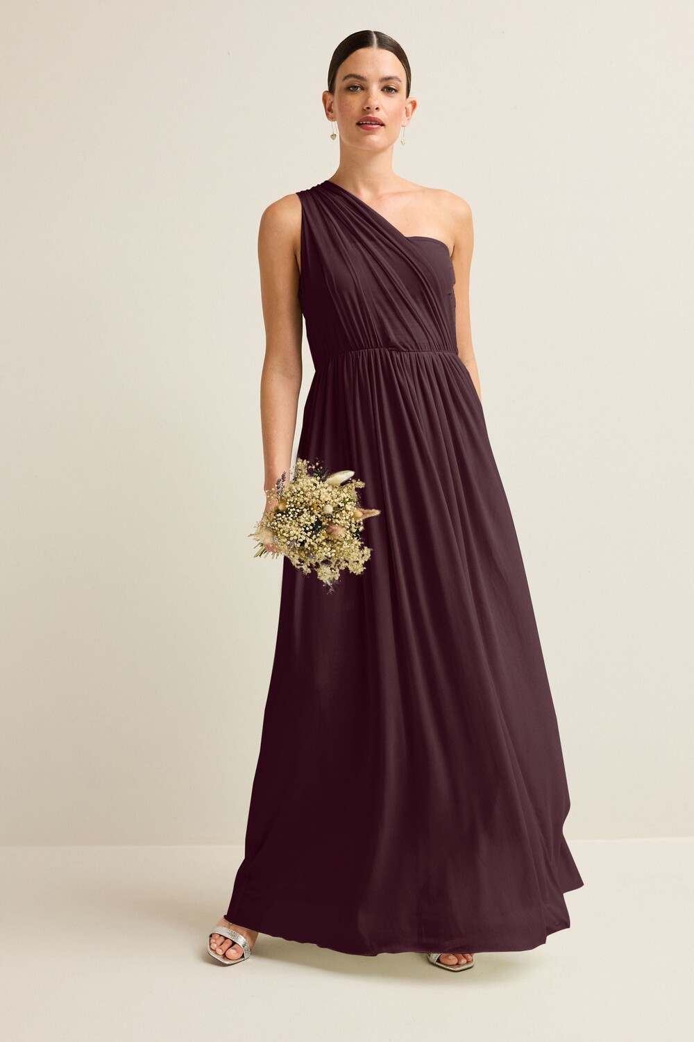 Сетчатое многослойное свадебное платье макси для подружек невесты Next, фиолетовый
Сетчатое многослойное свадебное платье макси для подружек невесты Next, фиолетовый