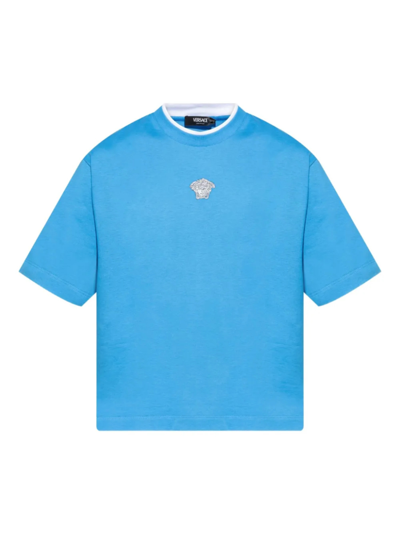Versace футболка с вышивкой Medusa, синий
Versace футболка с вышивкой Medusa, синий