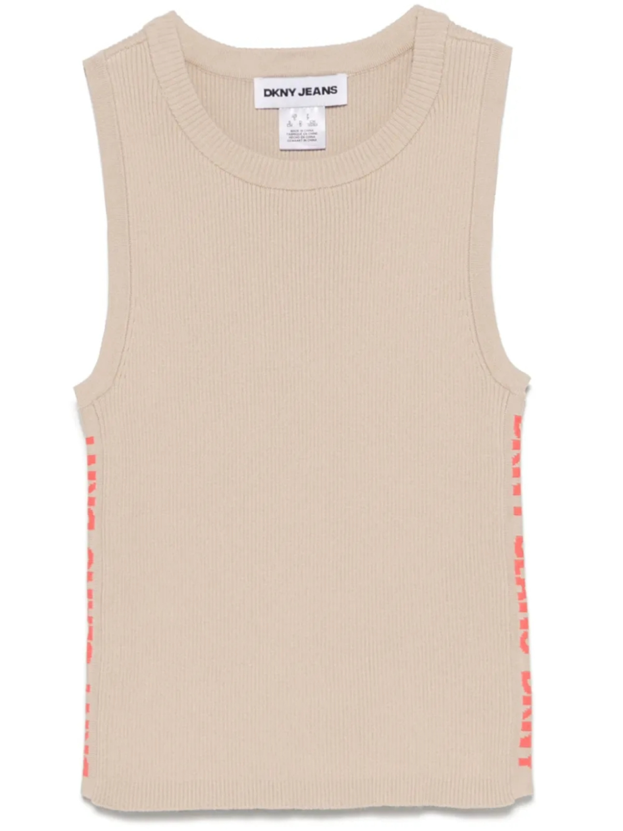 Топ с отделкой логотипом DKNY, нейтральный
Топ с отделкой логотипом DKNY, нейтральный
