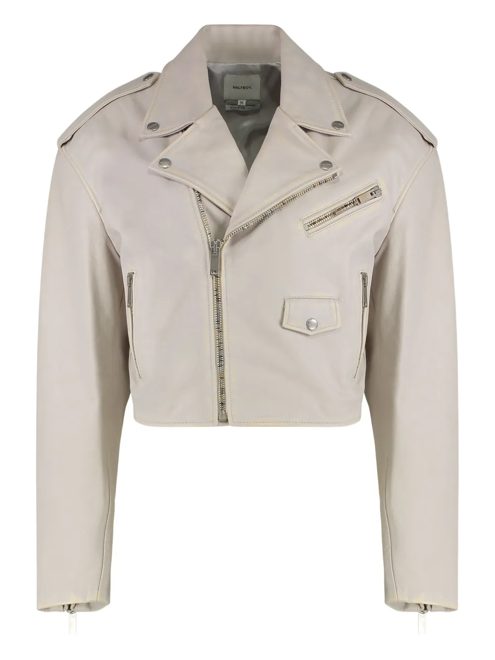 Байкерская куртка с молниями Halfboy, нейтральный
Байкерская куртка с молниями Halfboy, нейтральный