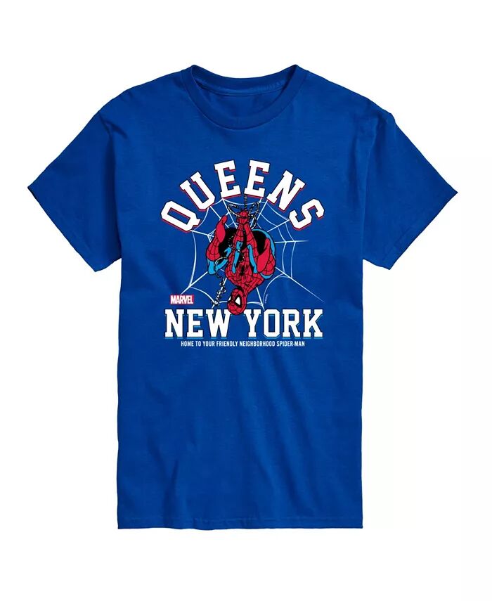 Мужская футболка с коротким рукавом Spider-Man Queens New York AIRWAVES, синий
Мужская футболка с коротким рукавом Spider-Man Queens New York AIRWAVES, синий