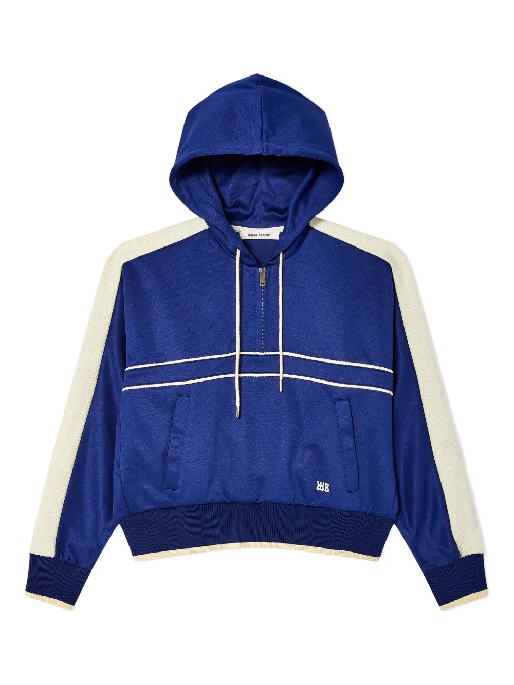 Худи с логотипом Wales Bonner, синий 
Худи с логотипом Wales Bonner, синий
