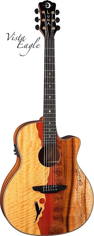 Акустическая гитара Luna Guitars Vista Eagle Acoustic Electric Guitar with Case, VEAGLE
Акустическая гитара Luna Guitars Vista Eagle Acoustic Electric Guitar with Case, VEAGLE