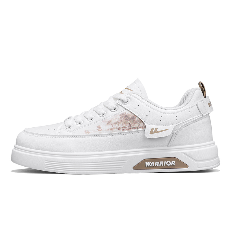 WARRIOR Нескользящие, износостойкие, легкие низкие кроссовки для скейтбординга, мужские, белые, коричневые
WARRIOR Нескользящие, износостойкие, легкие низкие кроссовки для скейтбординга, мужские, белые, коричневые