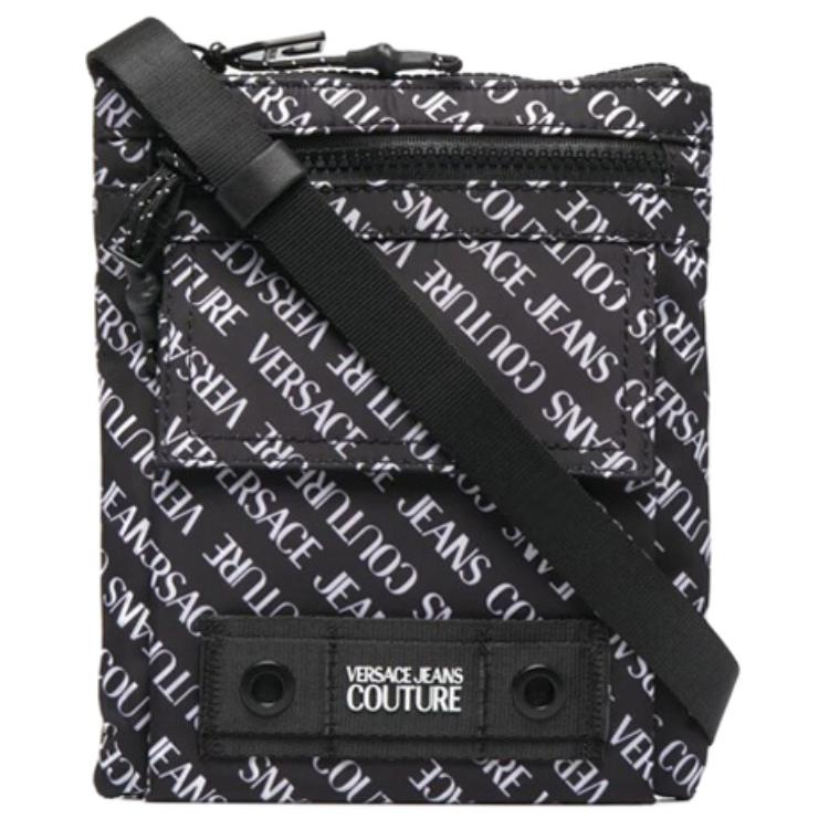 VERSACE JEANS COUTURE Полиамидная квадратная сумка через плечо мужская черная 
VERSACE JEANS COUTURE Полиамидная квадратная сумка через плечо мужская черная