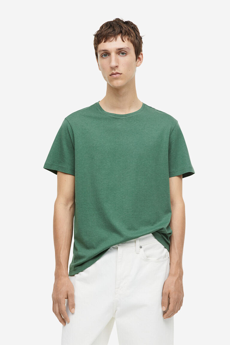 Футболка стандартного кроя H&M, зеленый
Футболка стандартного кроя H&M, зеленый