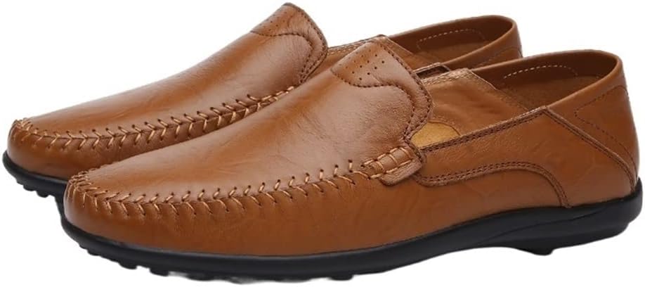 Мужские мокасины лоферы с круглым носком, простые, из искусственной кожи, легкие, на плоской подошве, противоскользящие, для ходьбы, без шнуровки Jiadeli, коричневый
Мужские мокасины лоферы с круглым носком, простые, из искусственной кожи, легкие, на плоской подошве, противоскользящие, для ходьбы, без шнуровки Jiadeli, коричневый