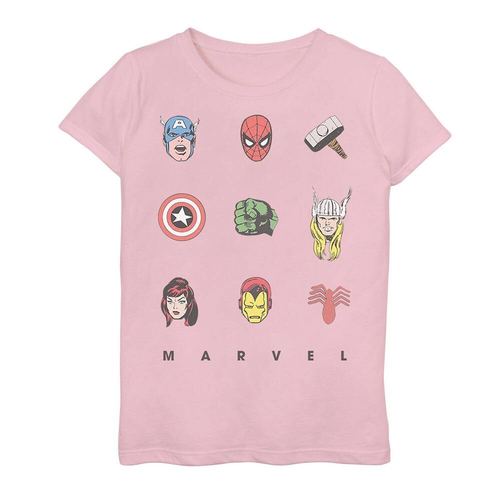 Футболка с графическим рисунком в стиле ретро комиксов Marvel для девочек 7–16 лет, розовый
Футболка с графическим рисунком в стиле ретро комиксов Marvel для девочек 7–16 лет, розовый