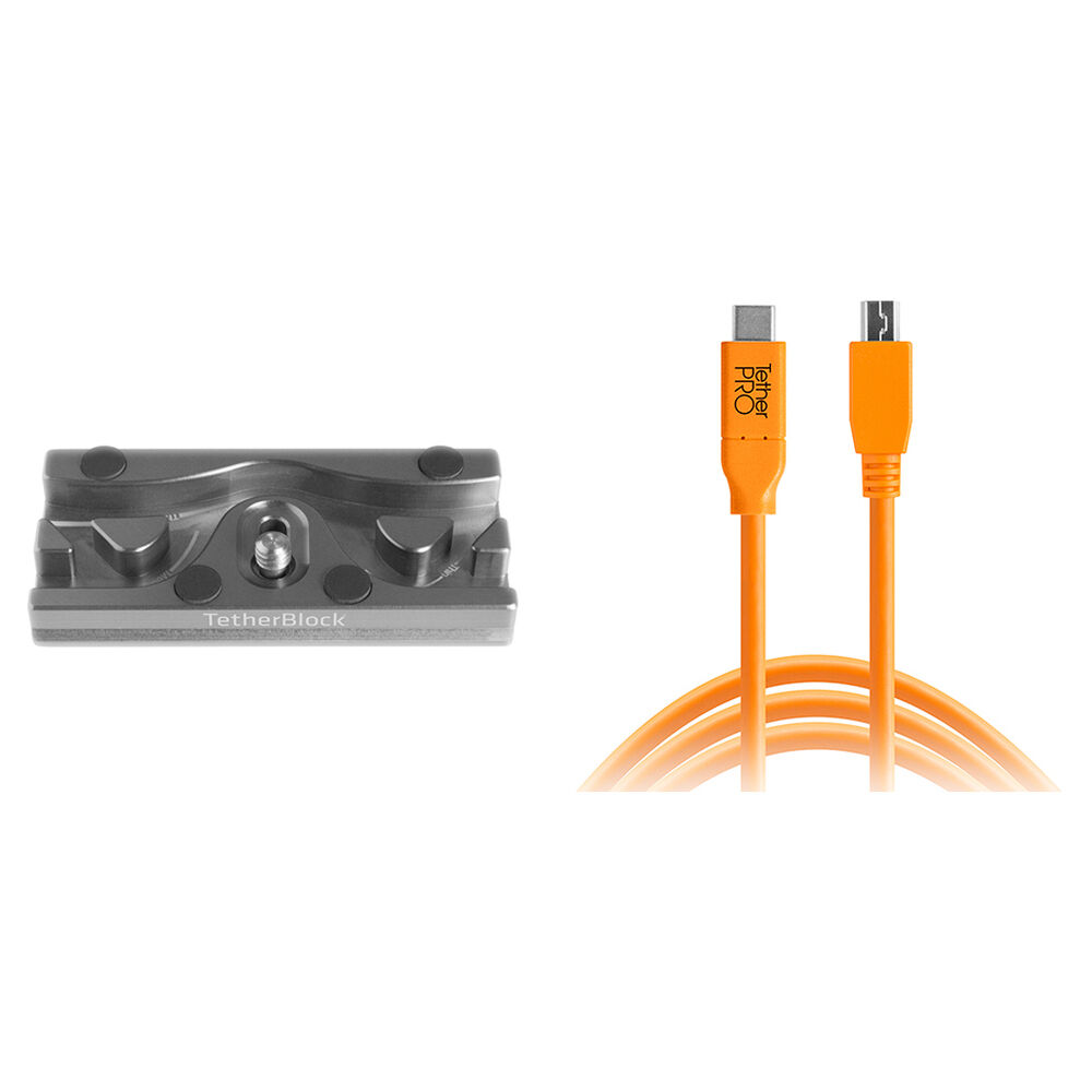 Tether Tools TetherPro USB 2.0 Type-C to Mini-USB Type-B Cable &
Tether Tools TetherPro USB 2.0 Type-C to Mini-USB Type-B Cable &