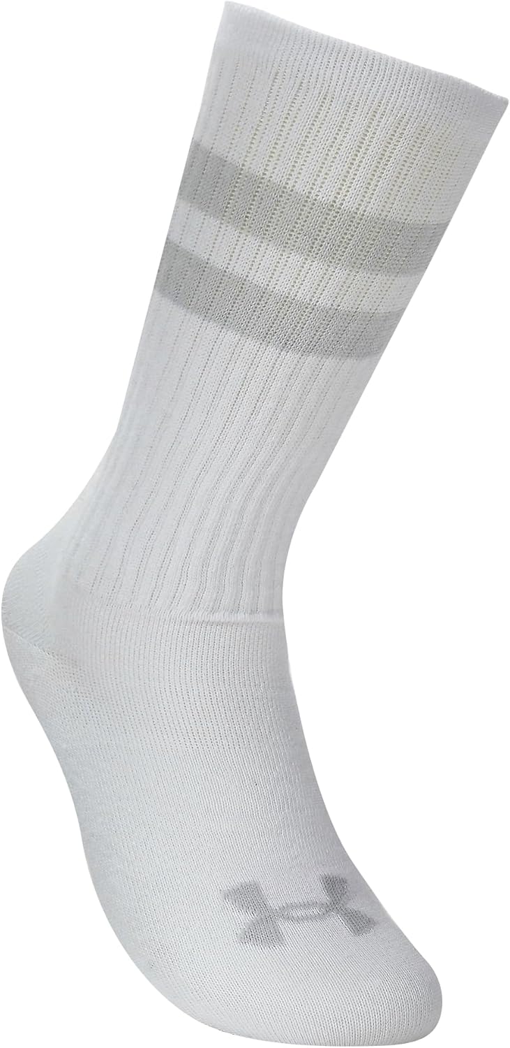 Носки Under Armour Essential Crew Socks унисекс для взрослых (6 штук в упаковке), (100) White/White/Halo Gray
Носки Under Armour Essential Crew Socks унисекс для взрослых (6 штук в упаковке), (100) White/White/Halo Gray